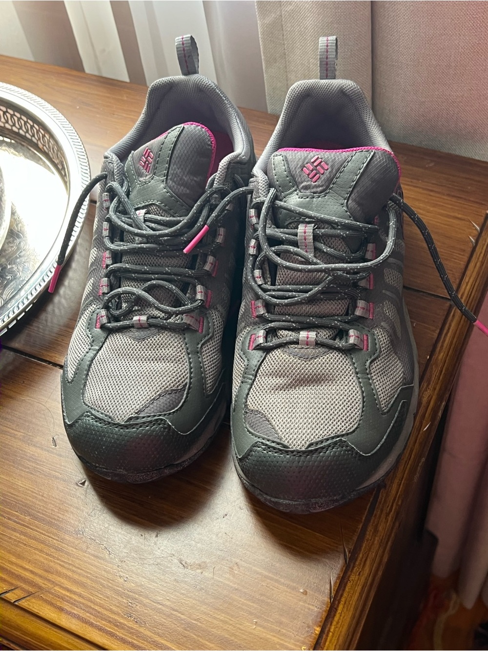 Columbia Women's Gray & Pink Trail Sneaker